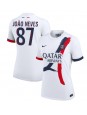 Paris Saint-Germain Joao Neves #87 Replika Borta Kläder Dam 2024-25 Kortärmad